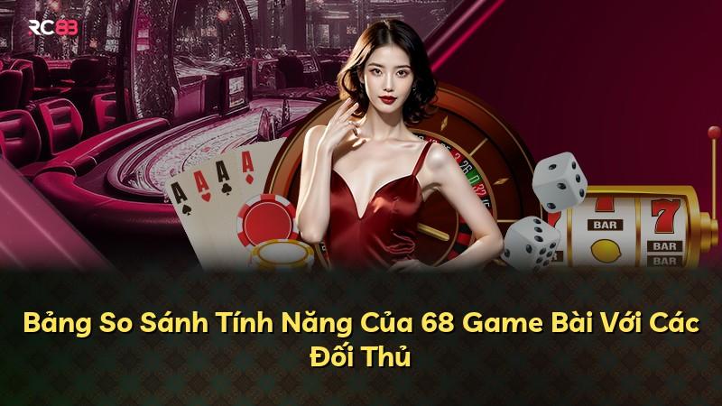 Bảng So Sánh Tính Năng Của 68 Game Bài Với Các Đối Thủ