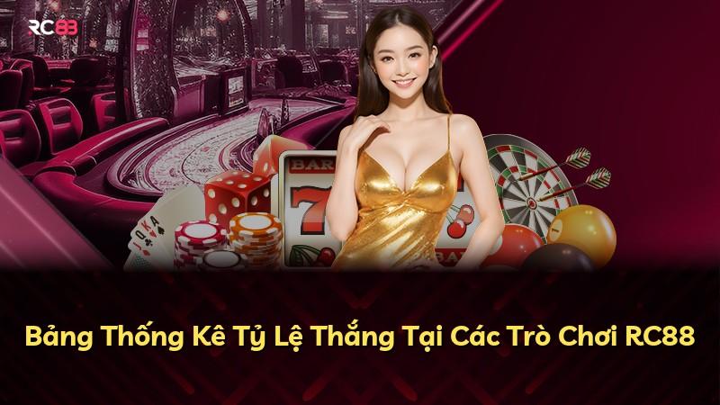 Bảng Thống Kê Tỷ Lệ Thắng Tại Các Trò Chơi RC88