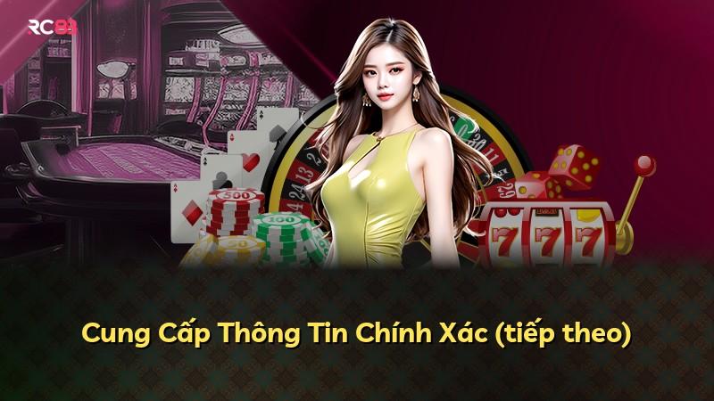 Cung Cấp Thông Tin Chính Xác (tiếp theo)